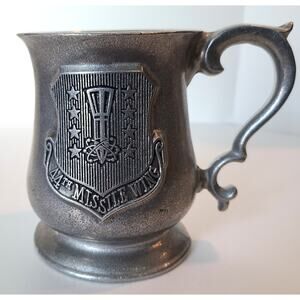 Mug Tankard 44th Missile Wing Air Force USAF Pewter Alloy Vintage Military 1994